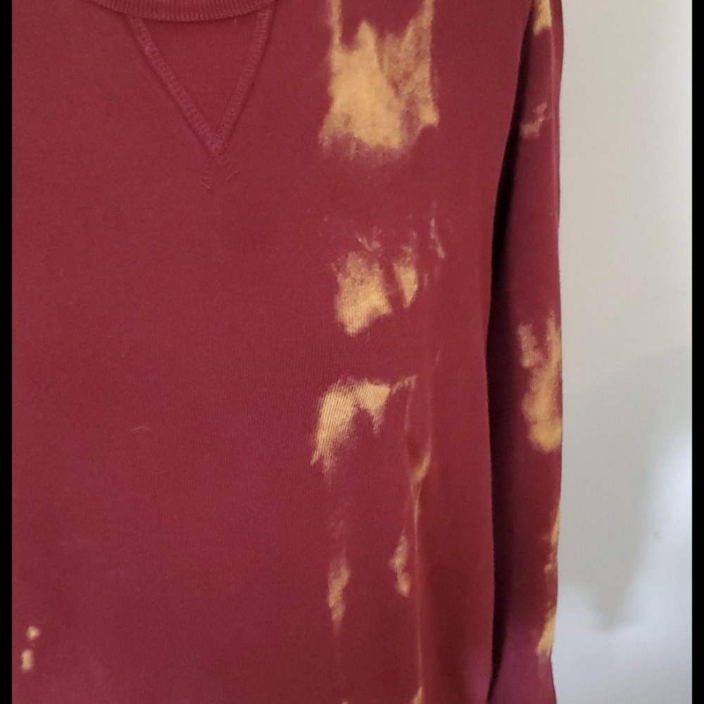 Uniqlo custom tie dye burgundy - Picture 3 of 6
